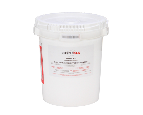 SUPPLY-049CH- 5 GAL UNIVERSAL WASTE MERCURY CONTAINING EQUIPMENT RECYCLING PAIL (EACH)
